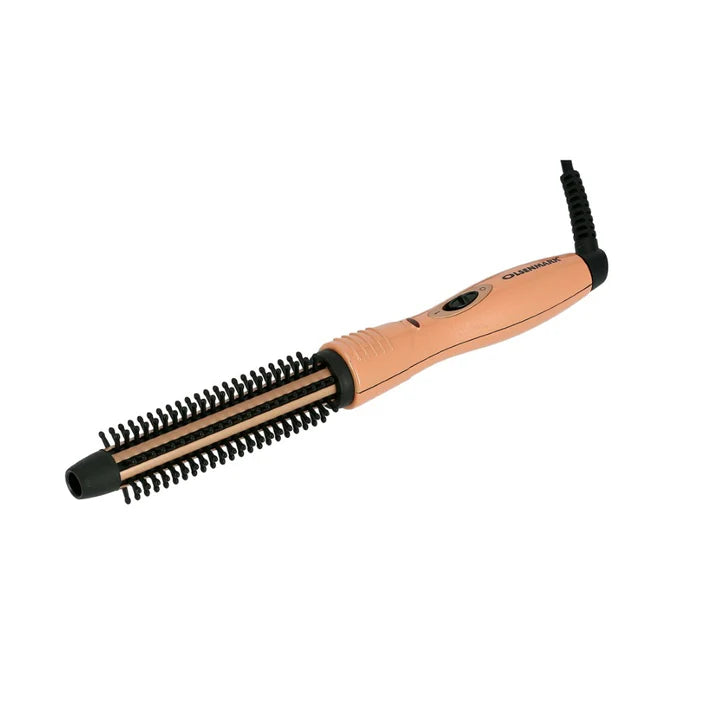 OLSENMARK Heated Hair Brush - compact travel-ready design with ergonomic handle
