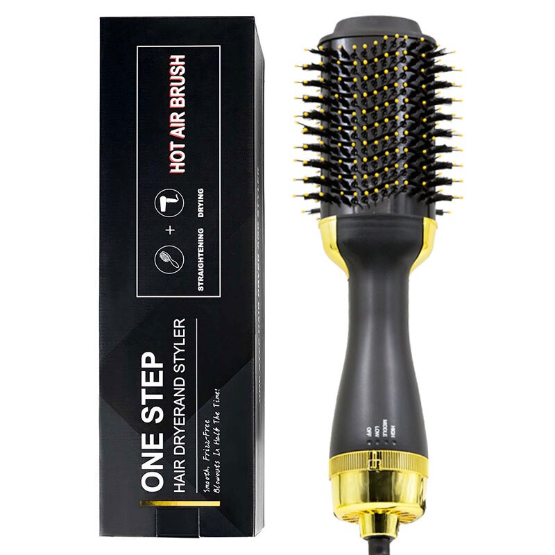 ONE STEP Smooth Charm Hair Brush - ceramic heated straightening brush with adjustable temperature control
