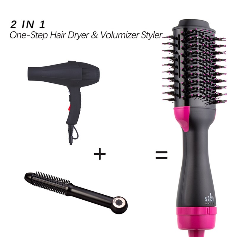 ONE STEP Smooth Charm Hair Brush - compact travel-friendly design for styling at home or on-the-go
