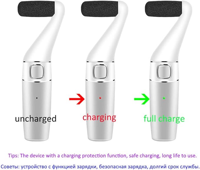 KALO Electric Foot File with refillable roller - Safe ABS plastic design for salon-level pedicures
