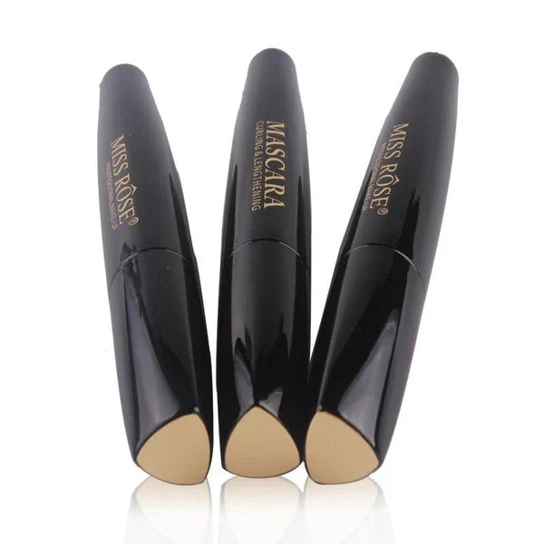 MISS ROSE Curling & Lengthening Mascara pack of 3 - Precision brush design for effortless application and perfect lash definition
