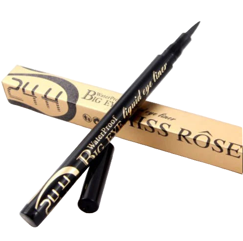 MISS ROSE Eye Liner pack of 3 - Long-lasting waterproof formula with smooth application for precise flawless lines
