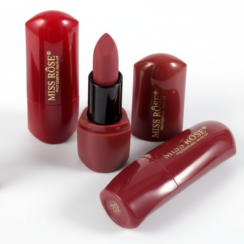 MISS ROSE Matte Lipstick pack of 3 - Hydrating matte formula with long-lasting vibrant color and nourishing ingredients for soft lips
