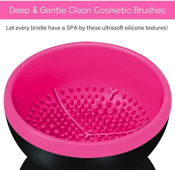 MINI MAKE UP Brush Cleaner with one-button operation - USB charging for effortless brush care
