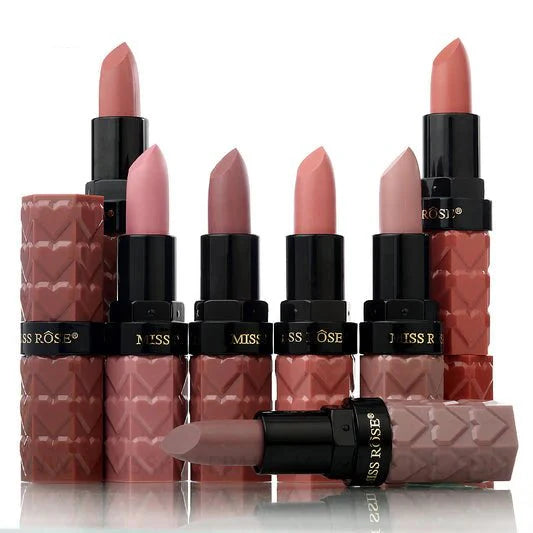 MISS ROSE Moisturizing Lipstick pack of 3 - Hydrating formula with long-lasting vibrant color and nourishing ingredients for soft lips
