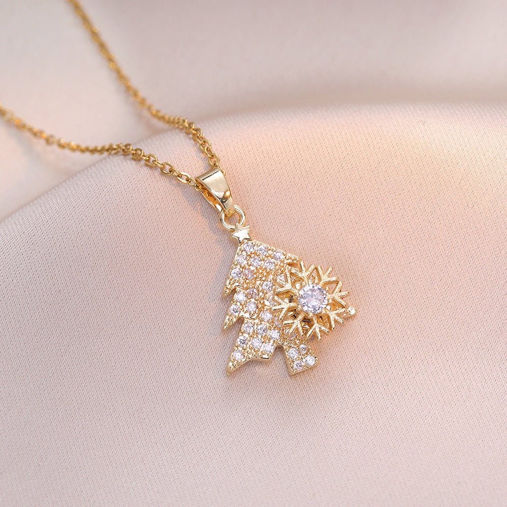 “The Cedar Necklace – Rotatable Diamond Elegance