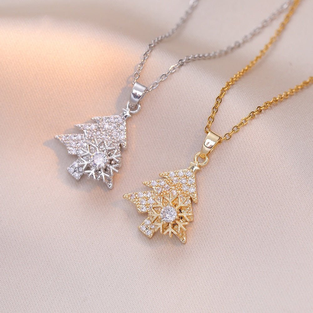 “The Cedar Necklace – Rotatable Diamond Elegance