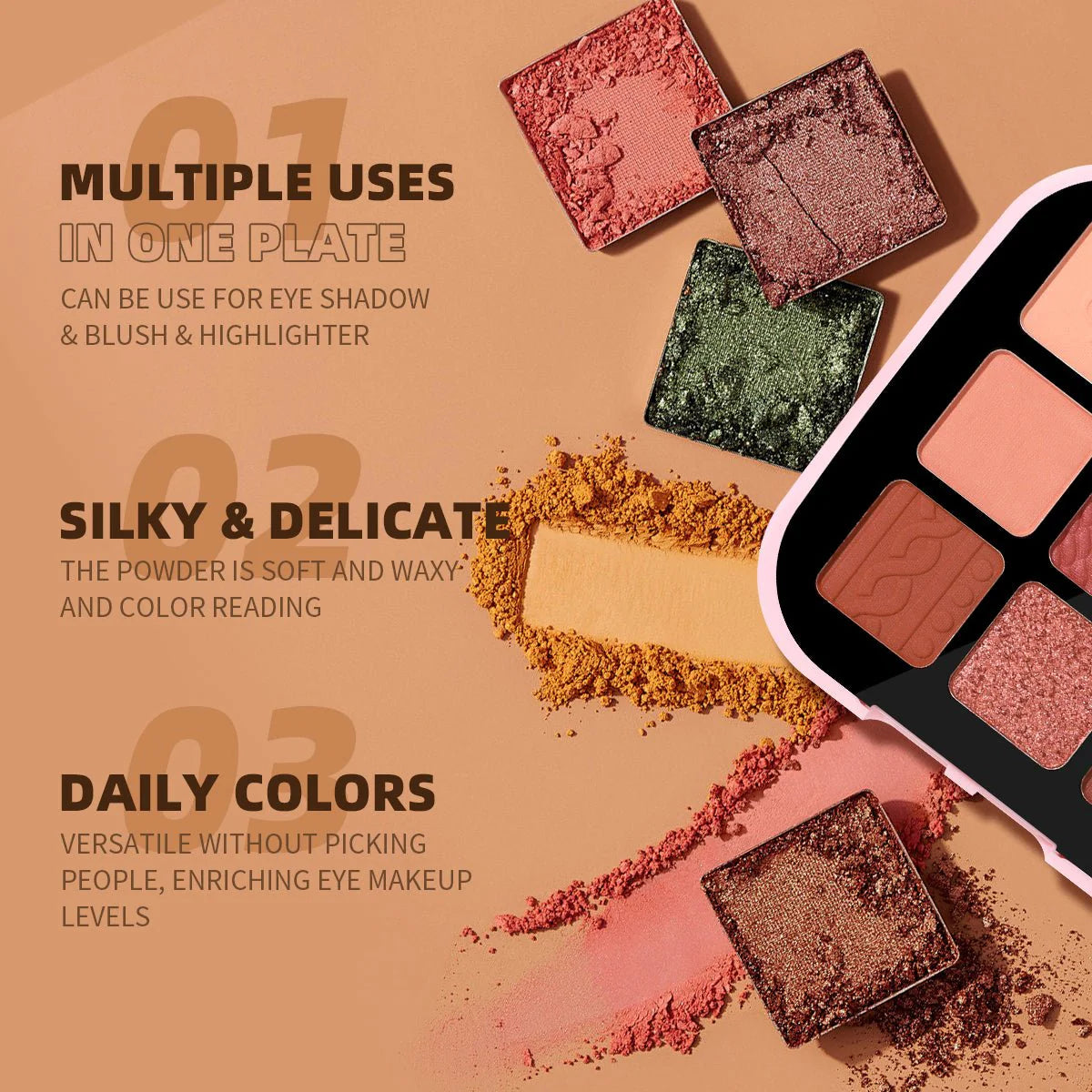 USHAS - Sweet Day 9 Colors Eyeshadow